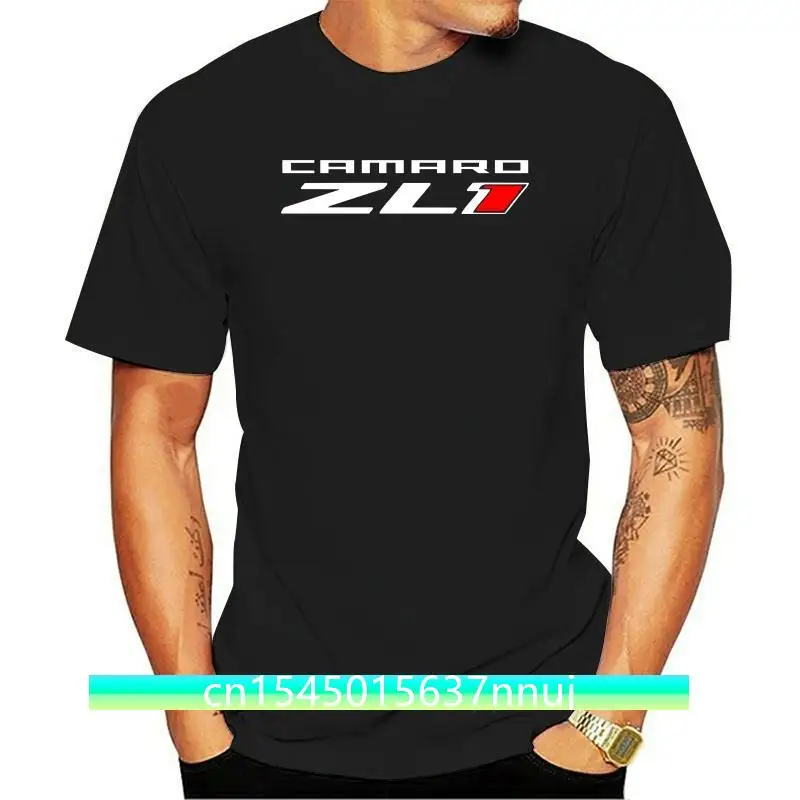 Черная футболка CORVETTE CAMARO ZL1 Logo Racing