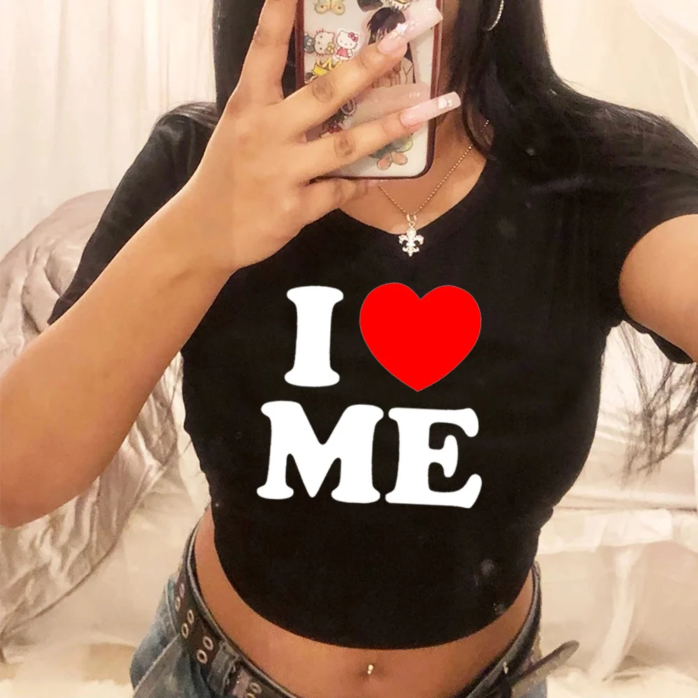 

Женский укороченный топ в эстетике 1920-х 90-х годов i heart me