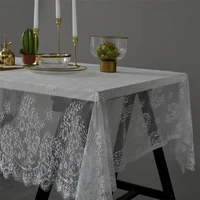 black white lace tablecloth american country coffee table cover wedding party decorative table mats tv shoe cabinet cloths