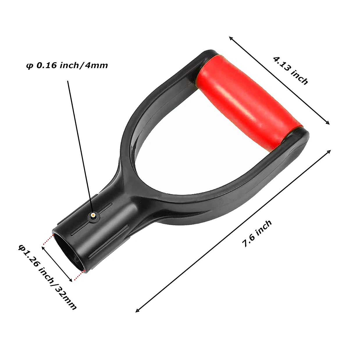 Пластиковая лопата с ручкой ручка рукояткой D внутренний диаметр 32 мм