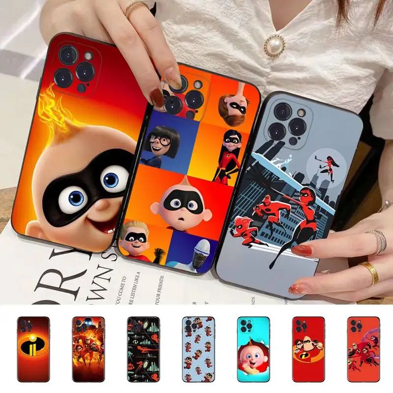 

Disney The Incredibles Phone Case Silicone Soft for iphone 14 13 12 11 Pro Mini XS MAX 8 7 6 Plus X XS XR Cover