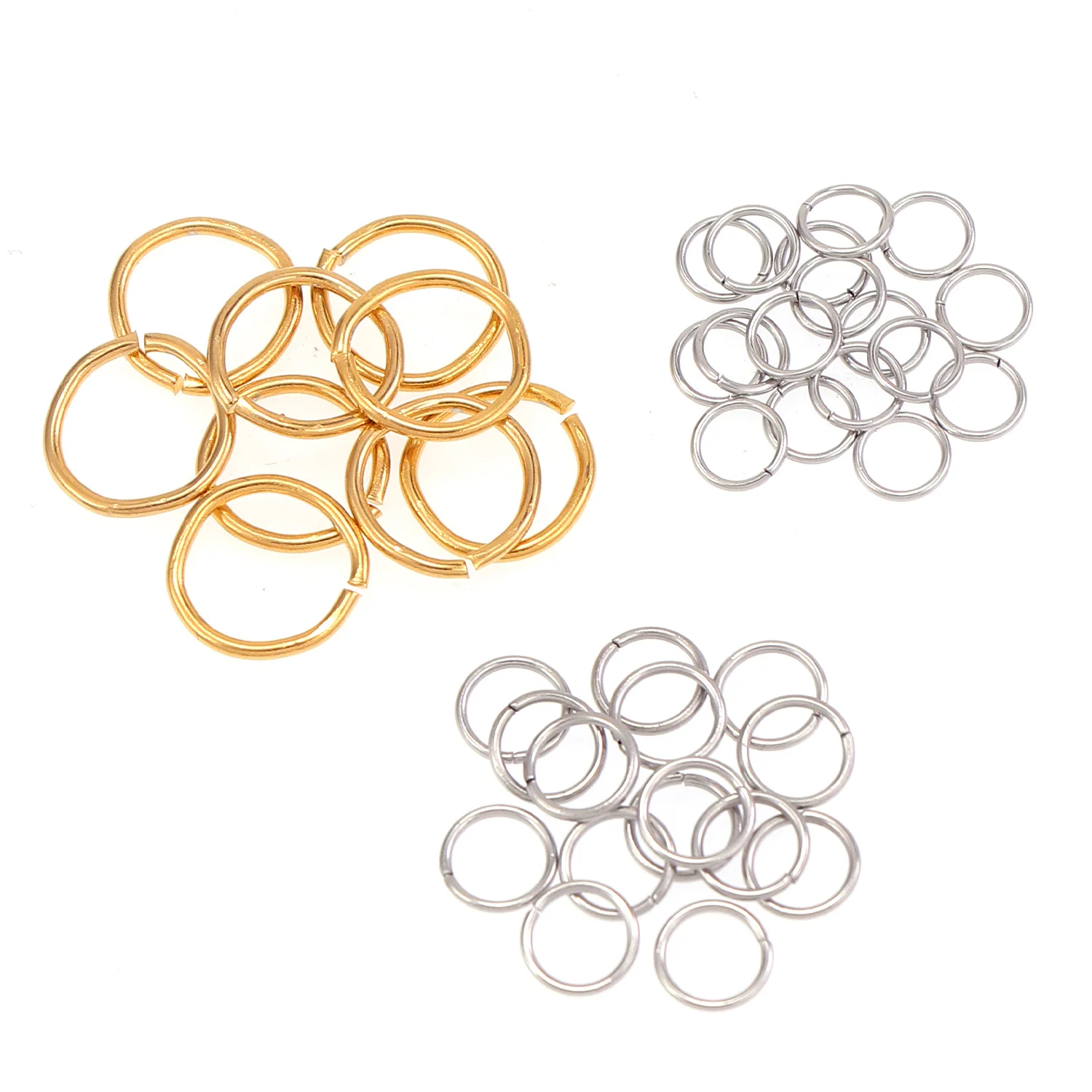 

Single Loops Open Split Jump Rings Connector Stainless Steel For Fewelry making Findings DIY Handmade