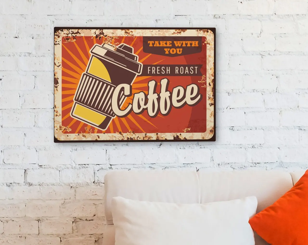 

BK Home Coffee Design Canvas Table 30x50cm-34