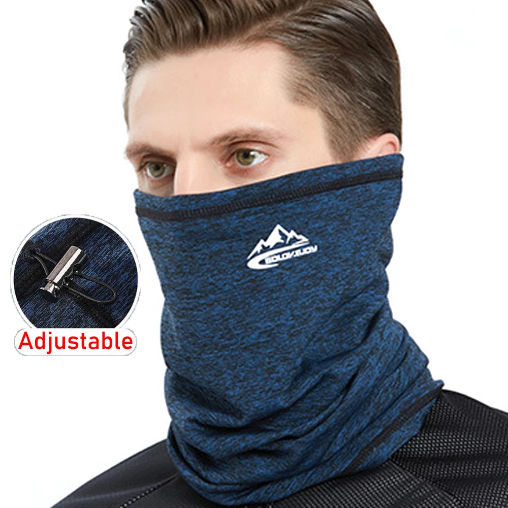 Фото Winter Balaclava Ski Mask Mens Hood Scarf Neck Cover Warmer Tube Gaiter Cycling Hiking Motocycle Bandana Headwear Unisex Outdoor №4