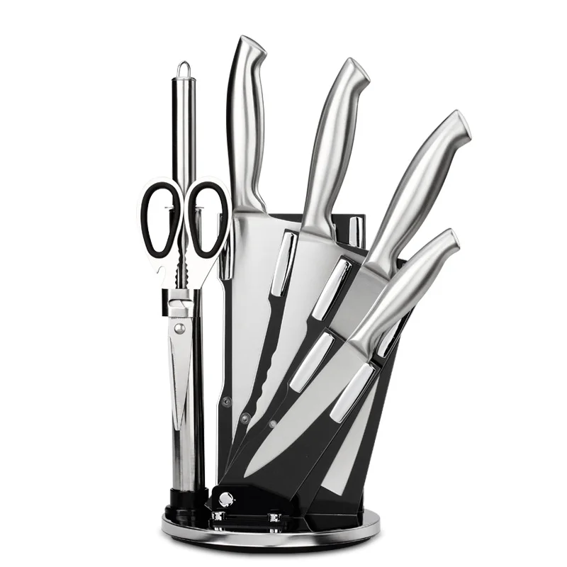 

Cutter set Full set of kitchen stainless steel kitchen kitchen knife seven-piece set gift set knife Yangjiang wholesale