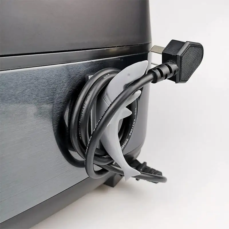 

Winding Storage Cord Wrapper Lifelike Image Shark Shape Wire Organizer Wire Hider Plastic Cable Holder Cords Bundlers Cord Clips