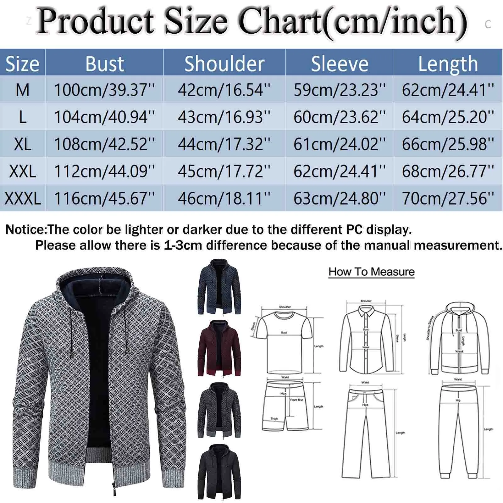 Модный свитер мужской однотонный кардиган на шерстяной подкладке клетчатый в