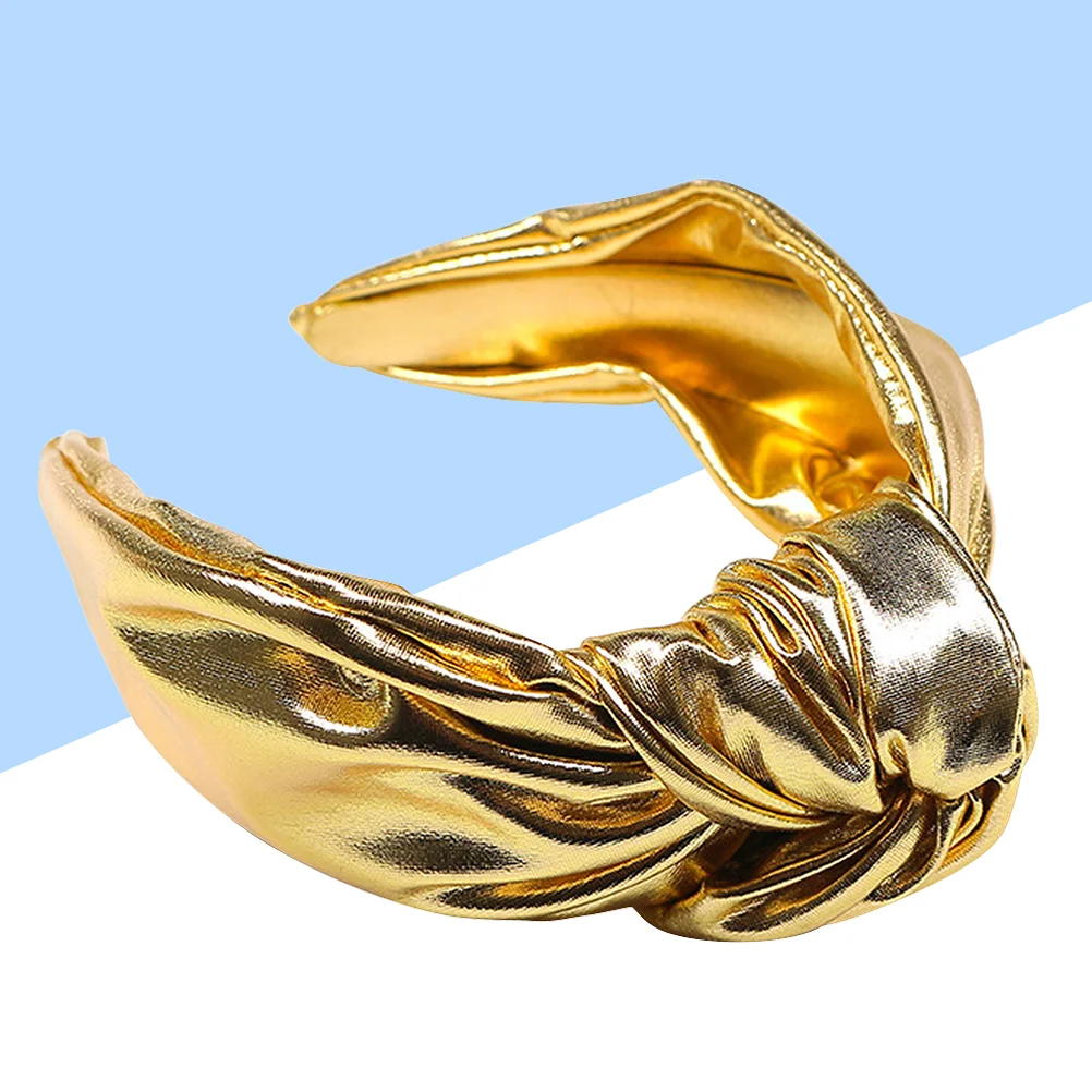 

Women Hair Knot Headdress Fashion Hoop Metal Band Light Luxury Woman Bandana Headband