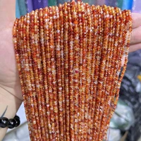 234mm red flower agate faceted round natural stone loose spacer beads for jewelry making diy bracelet necklace 15%e2%80%9d wholesale