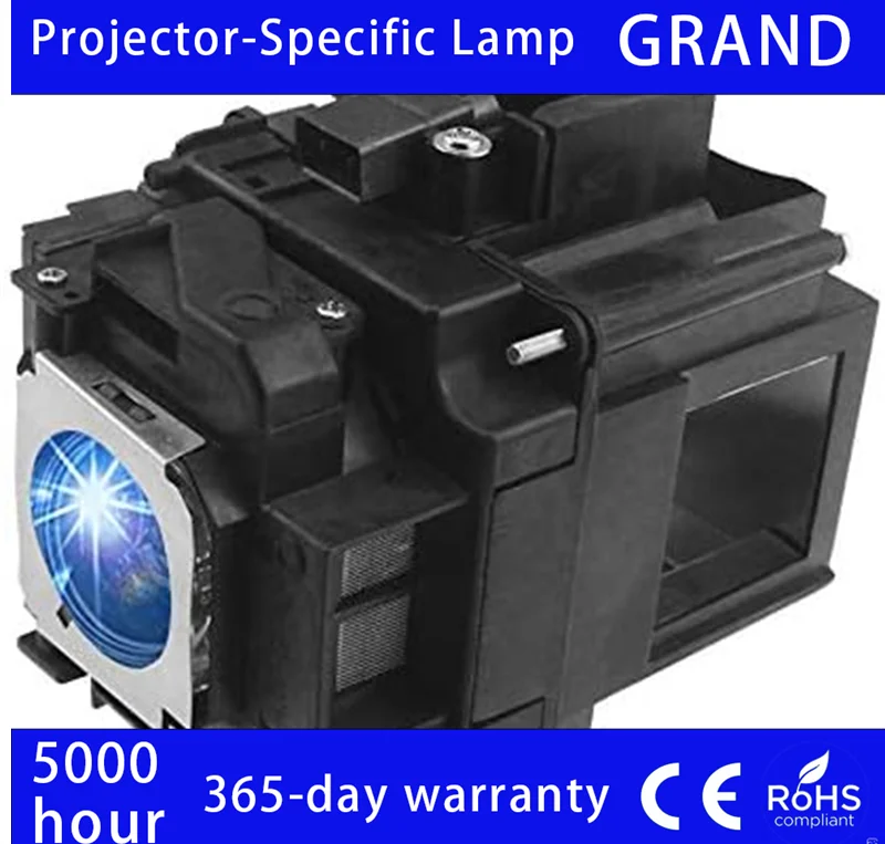 Фото Гарантия 365 дней, сменная лампа для проектора для Epson EB-G6050WNL G6050W G6070W G6770WU G6800 G6870 ELPLP76/V13H010L76 №1