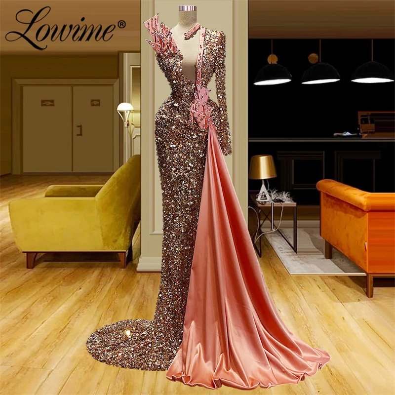 

Lowime 2022 Elegant Mermaid Prom Dresses Deep V Neck Long Party Gowns Plus Size Evening Dress Custom Made платье вечернее Robes
