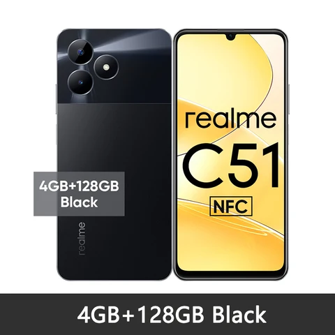 Камера realme C51 с искусственным интеллектом, 50 МП, 33 Вт, SUPERVOOC зарядка, дисплей 6,74 дюйма, 90 Гц, аккумулятор 5000 мАч, мощный Восьмиядерный процессор, поддержка стандарта телефона