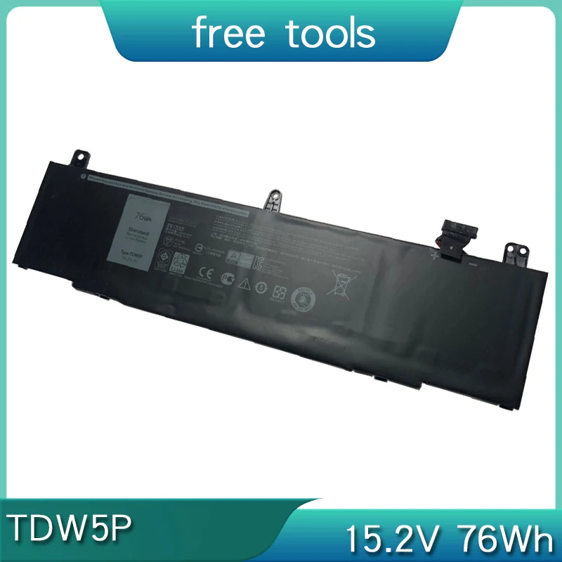 Новый аккумулятор для ноутбука TDW5P 15 2 В 76 Втч Dell Alienware 13 R3 ALW13C-D2728 D2506S ALW13ER-1708 ALW13ED-1708