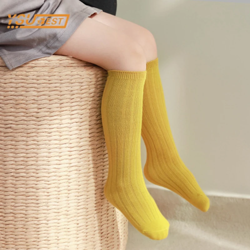 

Autumn 10 Pairs Pure Color Soft Breathable Kids Baby Boys Girls Combed Cotton Children Socks Baby Boy Girl Children Socks