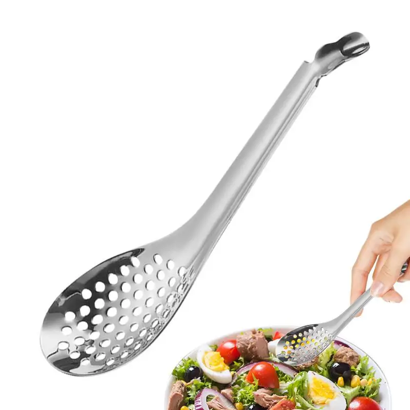 Ложка сферическая из нержавеющей стали ложка для икры с прорезью извлечения