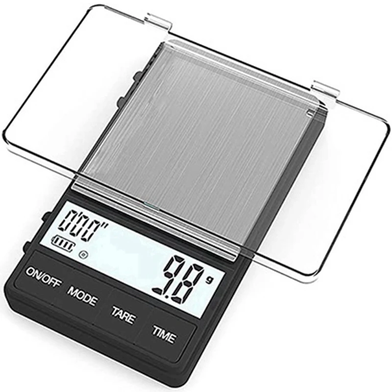 

Small Thin Travel Espresso Scale Mini Digital Scale Ounce Pocket Food Scale With Timer