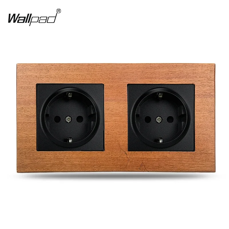 

Стационарный настенный выключатель 86*86 мм стандарта ЕС с деревянной рамой и 2 клавишами сброса, с открытой занавеской, занавеской, потайным окном, 110-240 В, 10 А, Круглый задний класс, WEEE CE