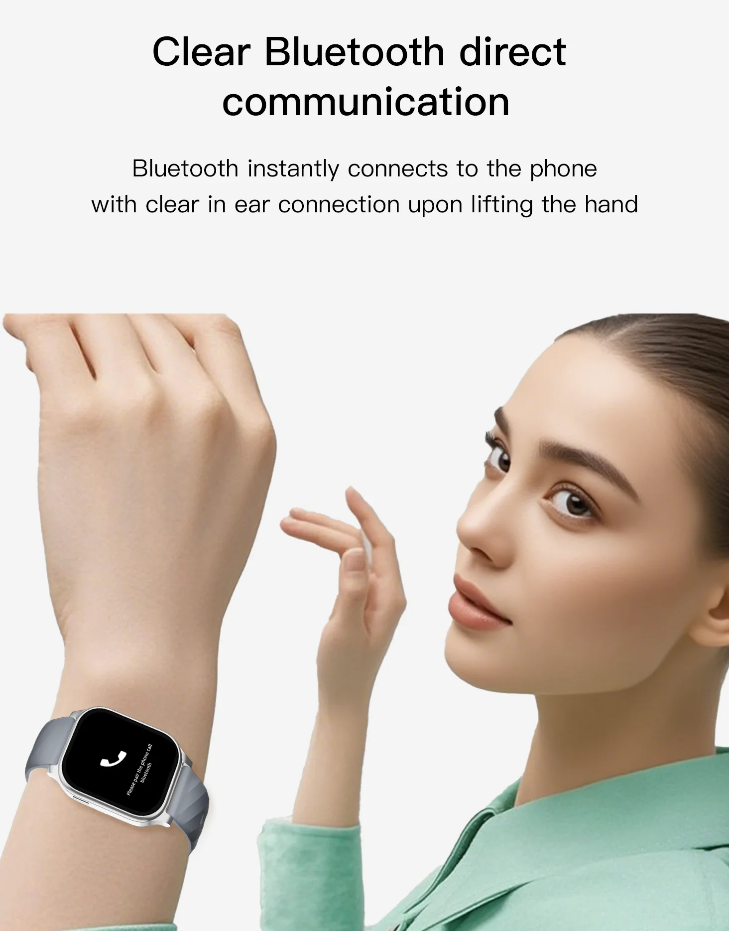 Фото SW01 Новые Смарт-часы для мужчин Bluetooth-вызовы Информационный дисплей Воспроизведение музыки Спорт на открытом воздухе Смарт-часы Водонепроницаемые №5