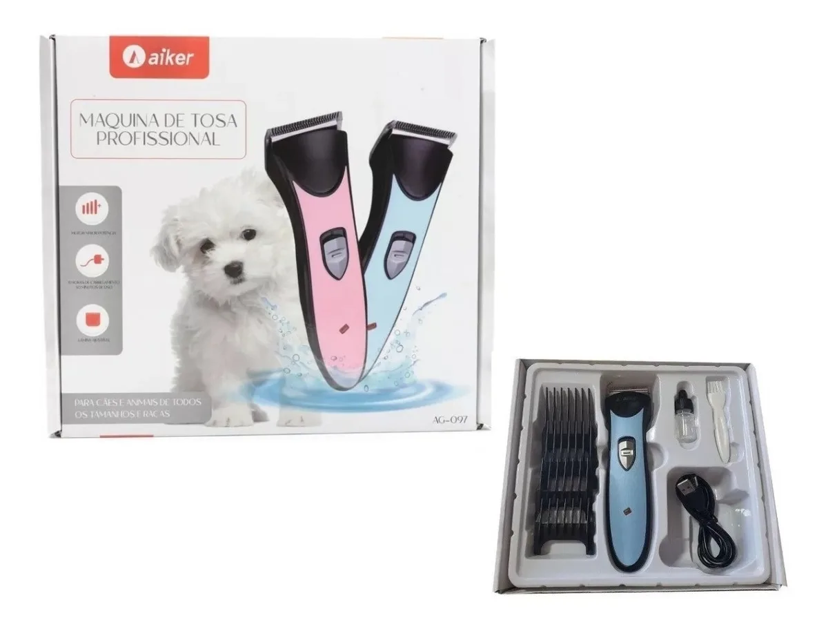 

Maquina De Tosa Para Cães Gatos Pet Corta Pelos Recarregavel