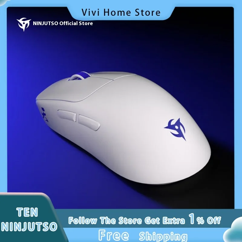 Сверхлегкая беспроводная игровая мышь NINJUTSO TEN air