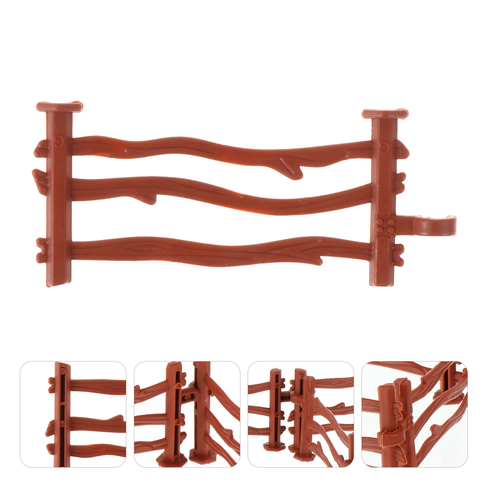 

Fence Mini Farm Toy Garden Miniature Horse Corral Playset Fencing Toys Fences Picket Barn Ornament Accessories Landscape Fairy