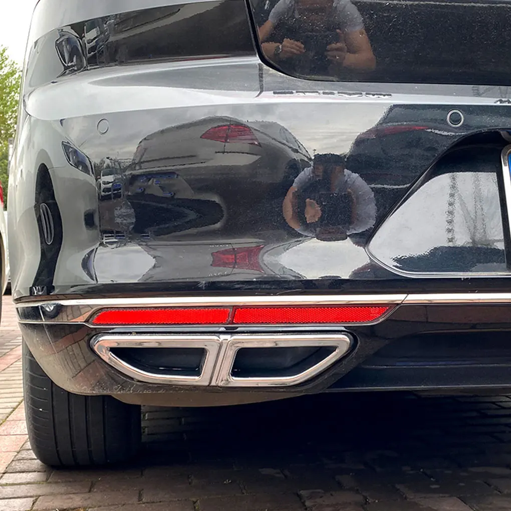 

Easy Installation Fit Exhaust Pipe Tail Cover For Cars Car Exhaust Diffuser Frame Wide Compatibility