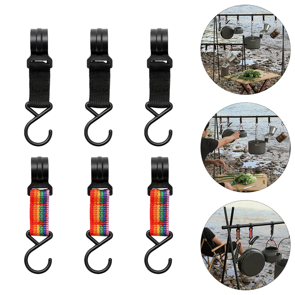 

Крючок-вешалка для кемпинга: крючок-вешалка с зажимами 8 шт., вешалка-вешалка, сверхпрочный Органайзер, аксессуары для кемпинга на открытом в...