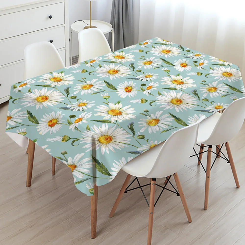 

Floral Interior Table Cloth Polyester Tablecloth for Table Nappe de table Rectangular Table Cover Tapete Mantel Mesa