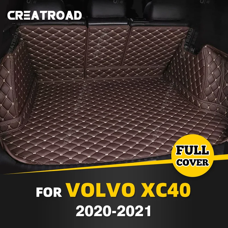 

Автомобильный коврик для багажника с полным покрытием для Volvo XC40 2020 2021, автомобильный коврик для багажника, подкладка для груза, защитные аксессуары для интерьера