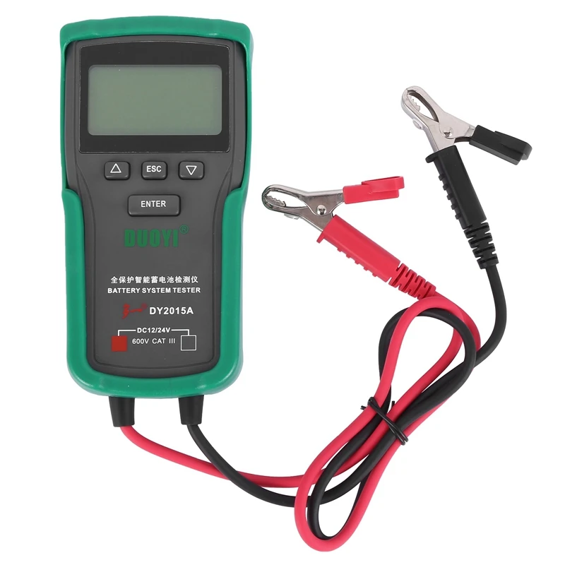 

DUOYI DY2015A Car Battery Tester Analyzer Lead Acid CCA Load Battery Charge Test Digital Automotive Battery Capacity Tester