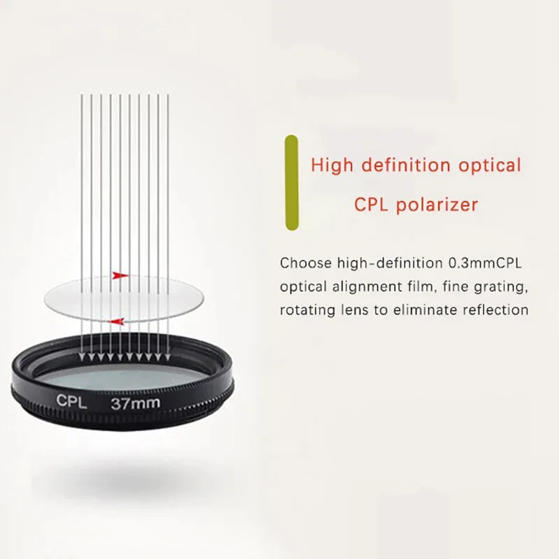 Универсальный Портативный Круглый Зажим Для Объектива С Поляризатором Iphone Samsung