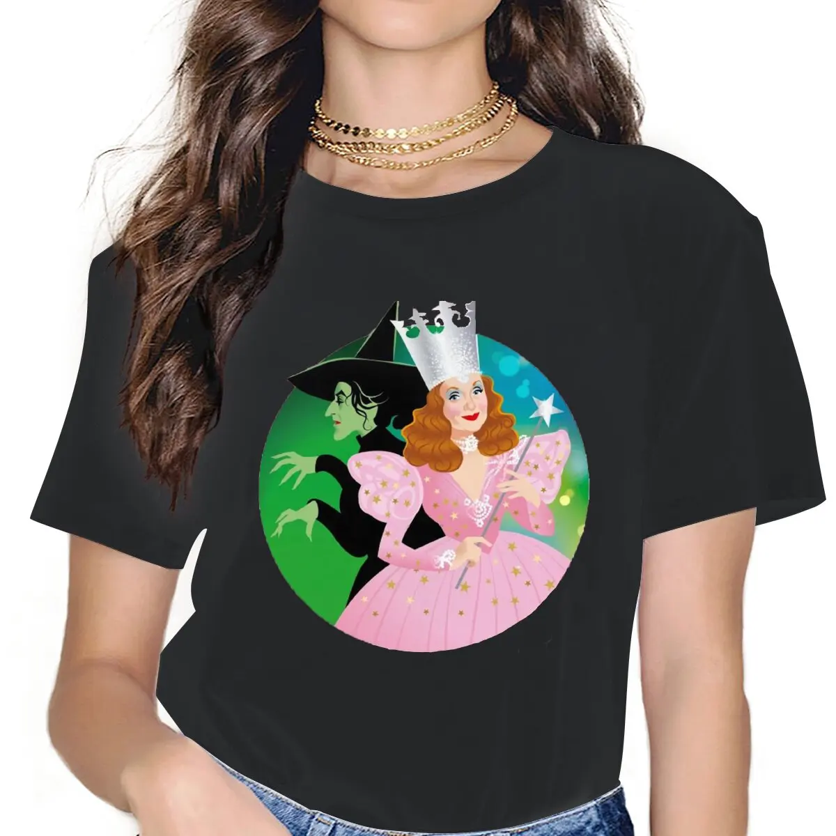 

Are You A Good Witch Or A Bad Witch Female Shirts Fairy Tale Film Large Vintage Women Top Harajuku Casual Feminine Blusas