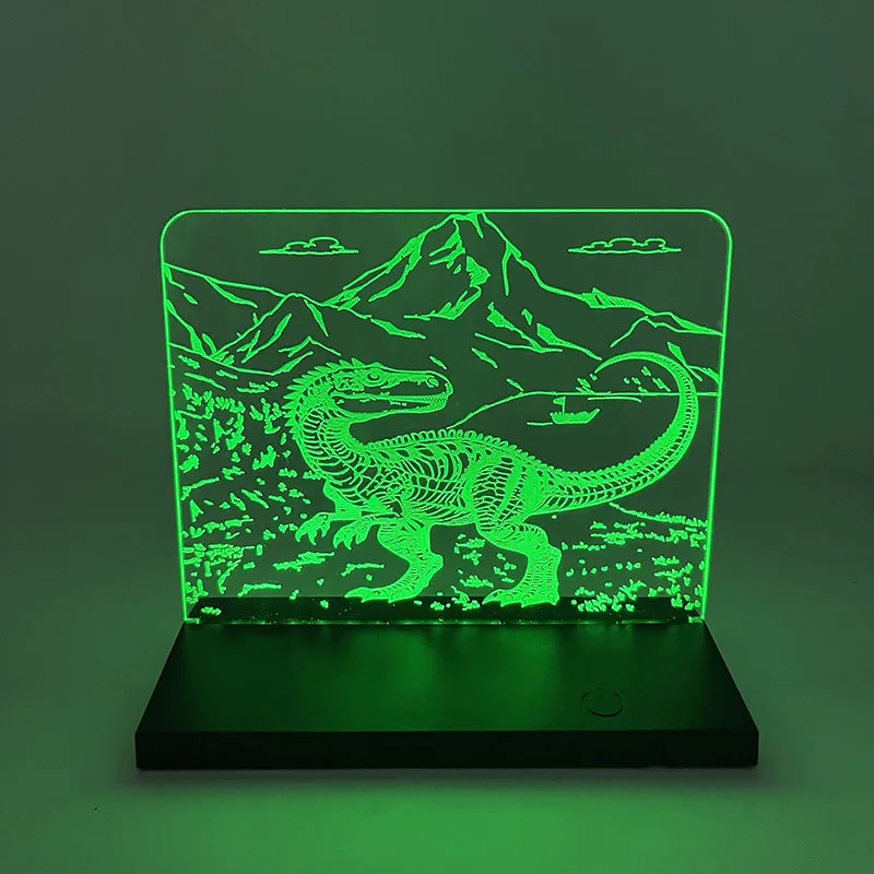 Светодиодный ночник с дистанционным управлением сенсорный ручной динозавром