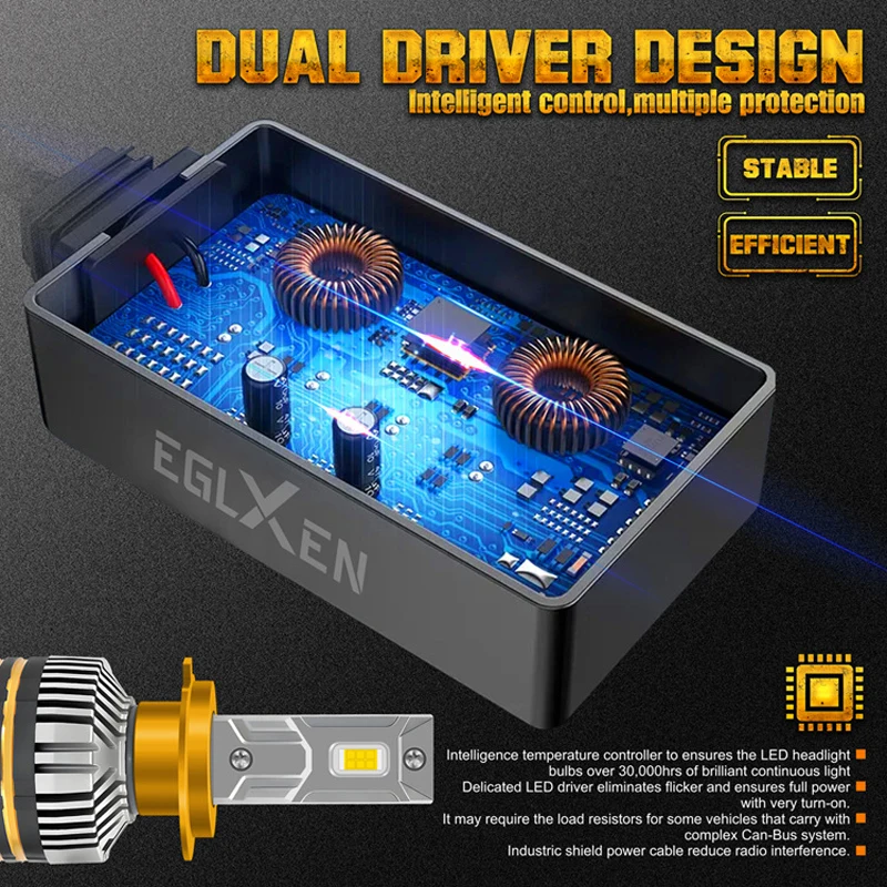 ZTZPIE Светодиодные Автомобильные Фары 6000K Canbus CSP 3570 260 Вт 26000LM HB3 HB4 9005 9006 H1 H7 H4 H11 12 В