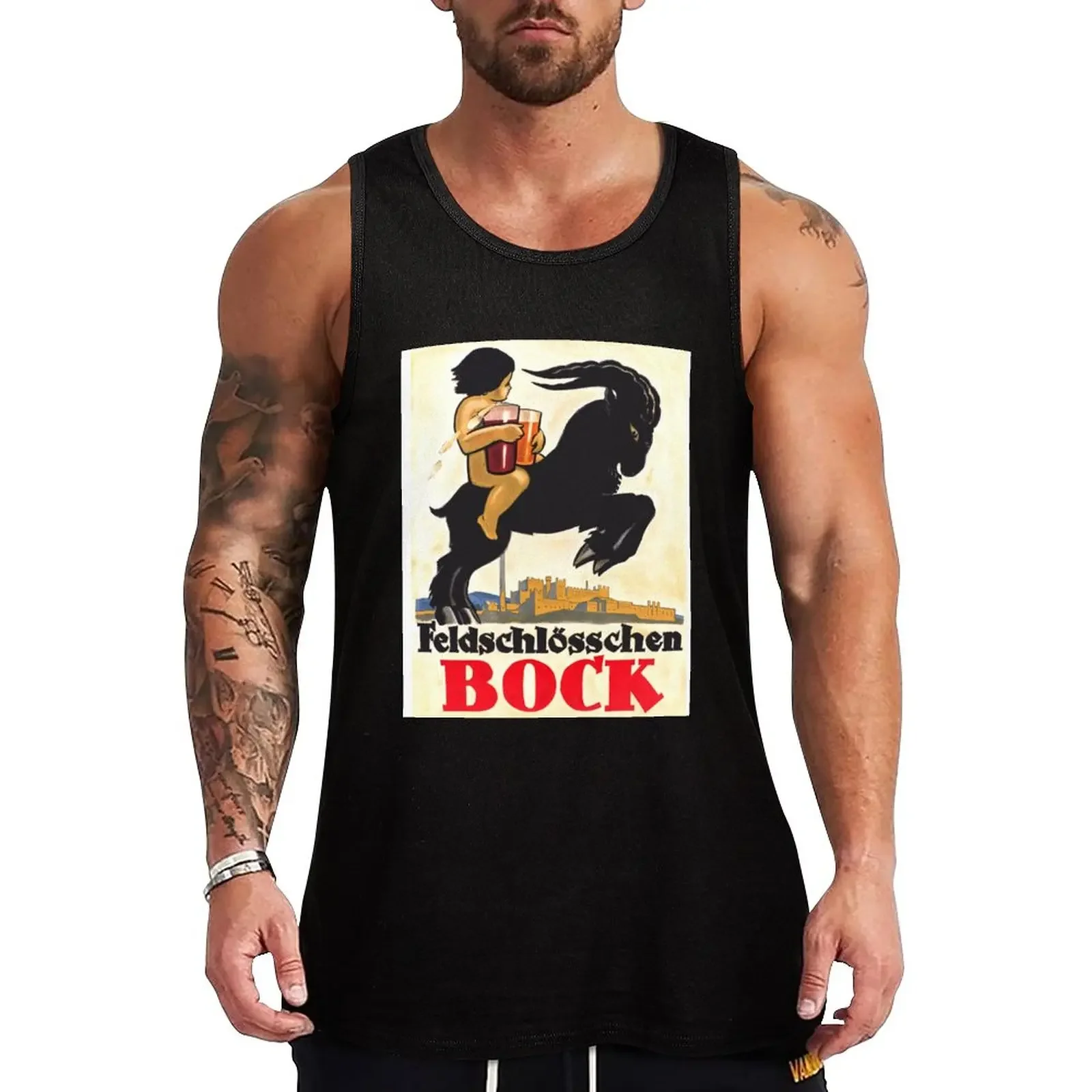 Мужская футболка Feldschl?sschen Bock из хлопка