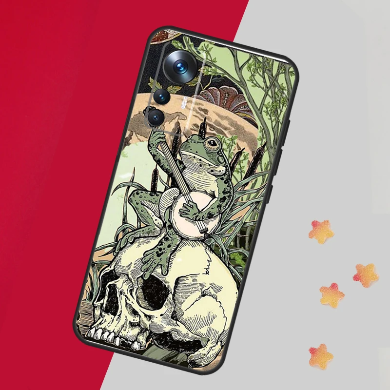 Винтажный Ретро чехол с рисунком лягушки грибов для Xiaomi 13T Pro 12T 11T 12 14 13 Lite 12X POCO F5 X3