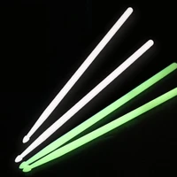 1 pair 5a luminous drum stick nylon fluorescent drumsticks glow in the dark bright light musical instruments