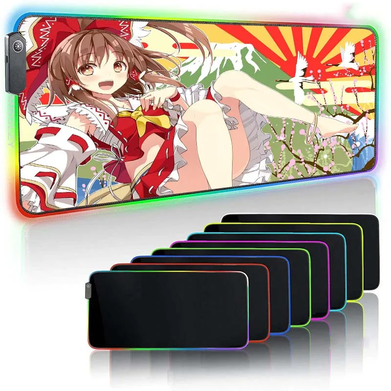 

MRGLZY Pink Anime Girl Mouse Pad Cute Game Mouse Pad Kawaii XL Otaku with Lock Side Big Fashion Laptop Desk Pad Mouse Pad Large