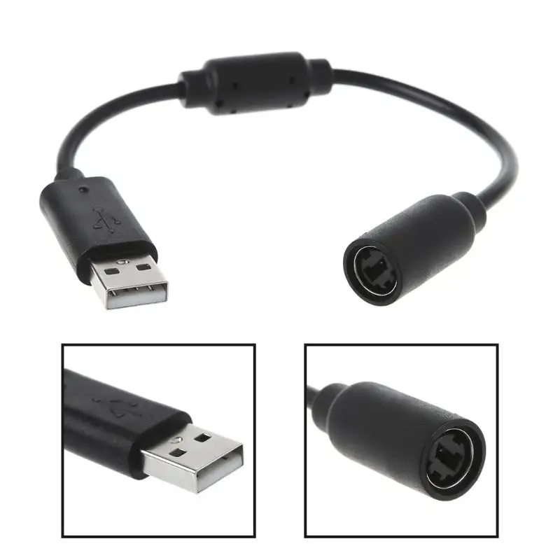 

USB Breakaway Cable Adapter Cord Replacement For Xbox Controller Connection And Connectors Cable Adapter360 Wired Game Cables