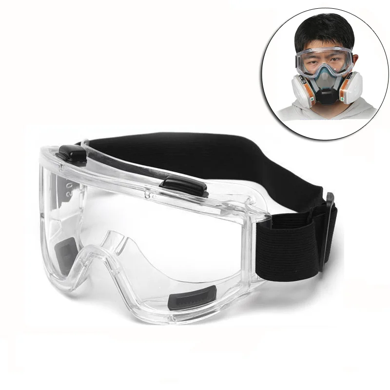 

Safety Goggles Anti Splash Dust-proof Anti-fog Wind-proof Anti-saliva Protect Glasses for Laboratory Motorcycle Dirt Riding