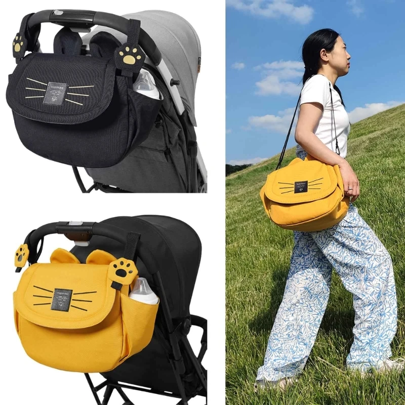 

Baby Stroller Organizer Bag Pushchair Multi-purpose Hanging Bag Diaper Organizer Large Capacity Mommy Bag Travel Gear