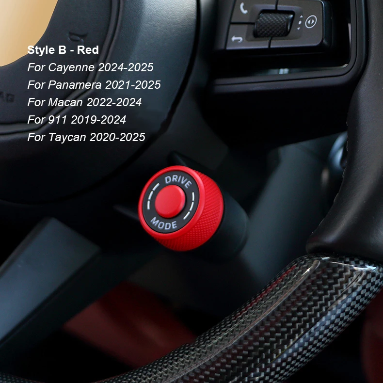 

Для Porsche Cayenne Panamera Macan 911 718 Boxster Taycan разноцветный автомобильный руль SC ручка выброса кнопка