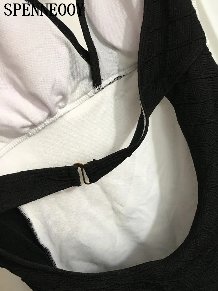 SPENNEOOY модный подиумный летний пляжный стиль сексуальный белый цвет купальники