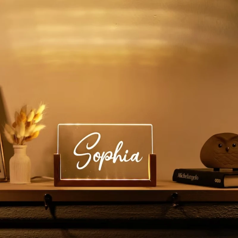 Персонализированная табличка с именем декор на заказ подарки боссу новый