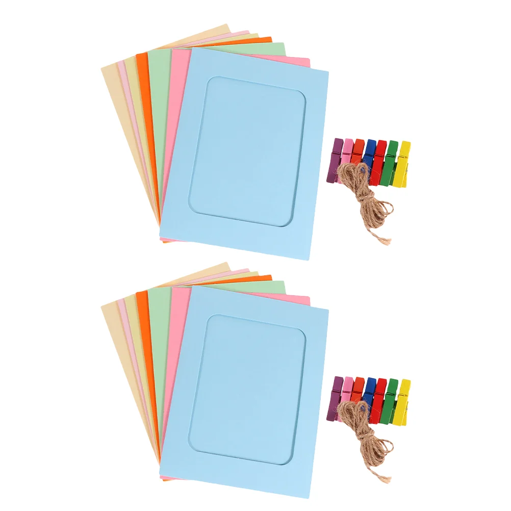 

2 Sets Decoration String Bedroom Wall Photo Frame Picture Frame DIY Photo Frame Wall DIY Photo Frame for Wall Home