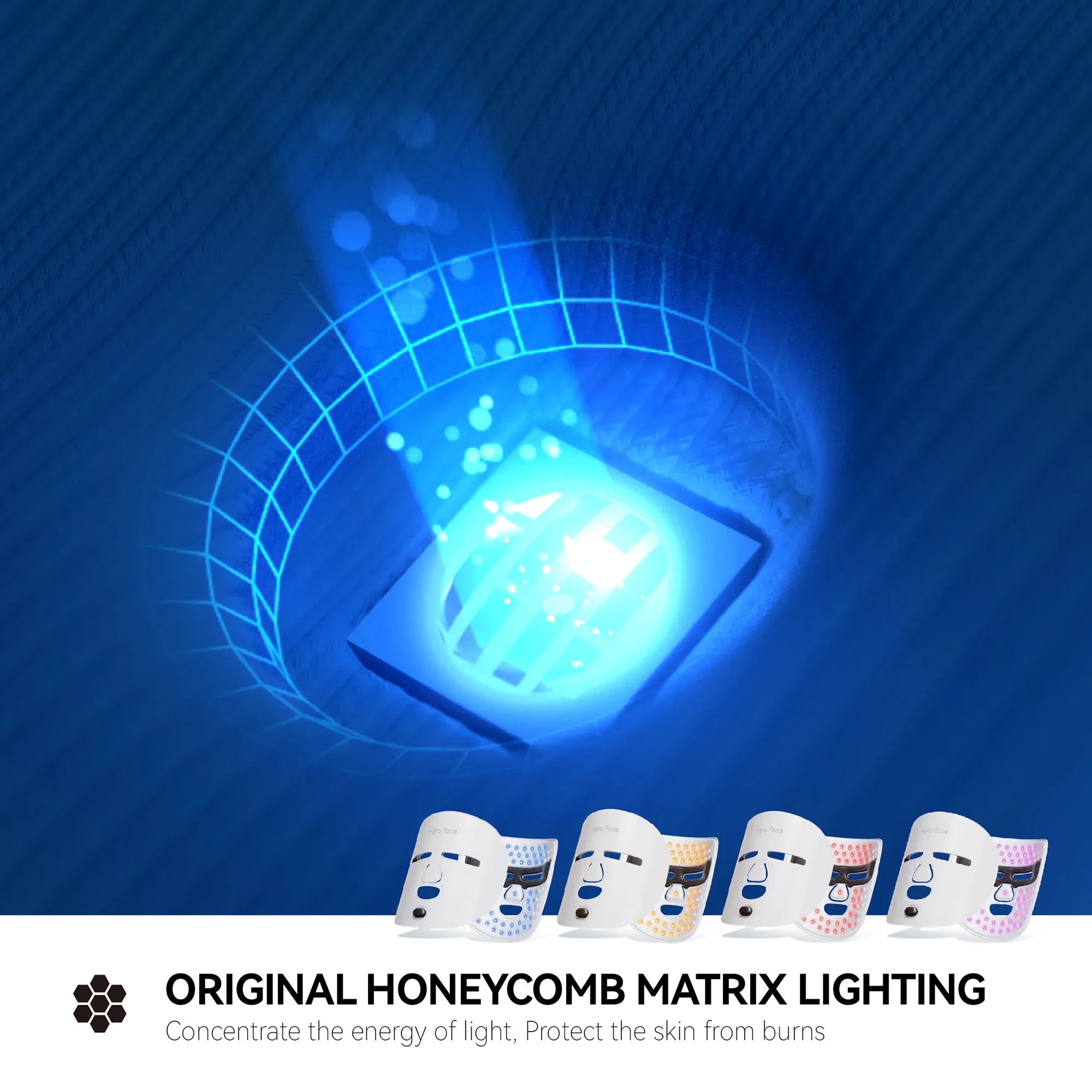 Медицинская светодиодная светотерапевтическая маска для лица терапия красным