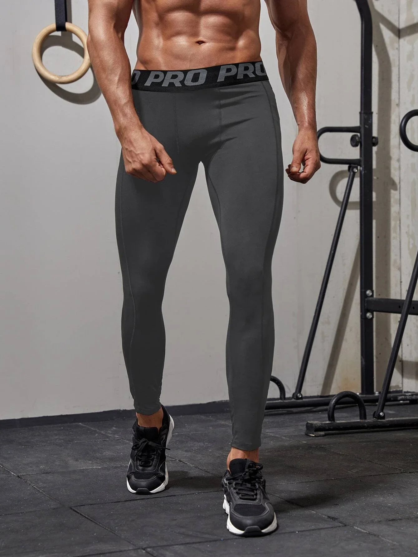 

Men Letter Graphic Sport Tights