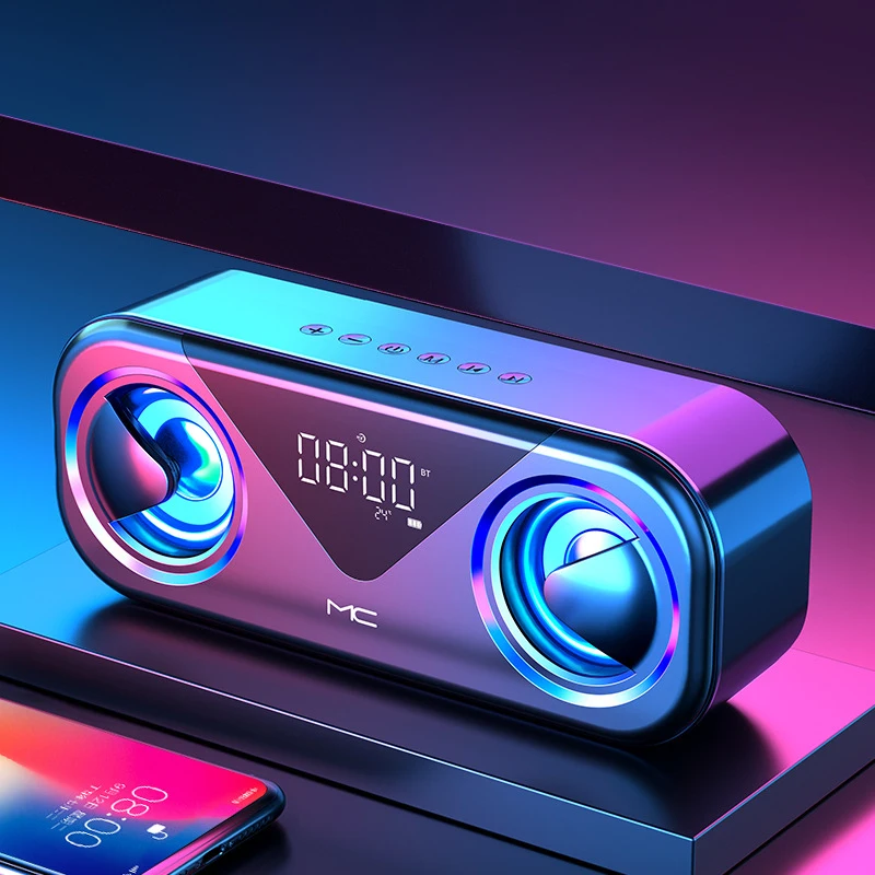 

Беспроводной динамик с поддержкой Bluetooth, TF-карты, USB/AUX