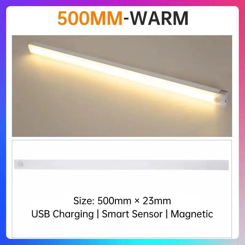 Беспроводной светодиодный ночник с датчиком движения для шкафа кухни спальни