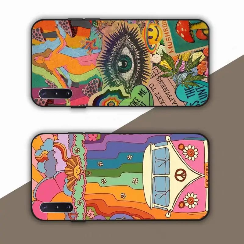 

Indie Hippie Art Phone Case For Samsung Galaxy Note 10Pro Note20ultra note20 note10lite M30S Coque